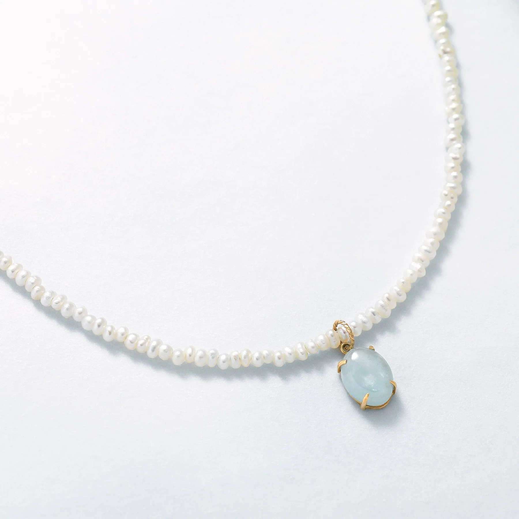 10K / 925 Sterling Silver Herb Butterfly Tea Necklace