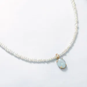 10K / 925 Sterling Silver Herb Butterfly Tea Necklace