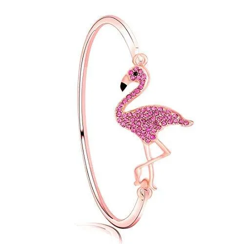 Be a Flamingo in a Flock of Pigeons Bracelet Flamingo Bracelet Positivity Be Yourself BFF Gift braceletRG