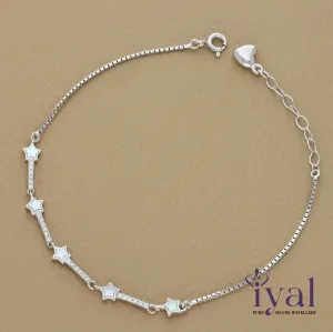 Beautiful Star Minimal Silver Bracelet