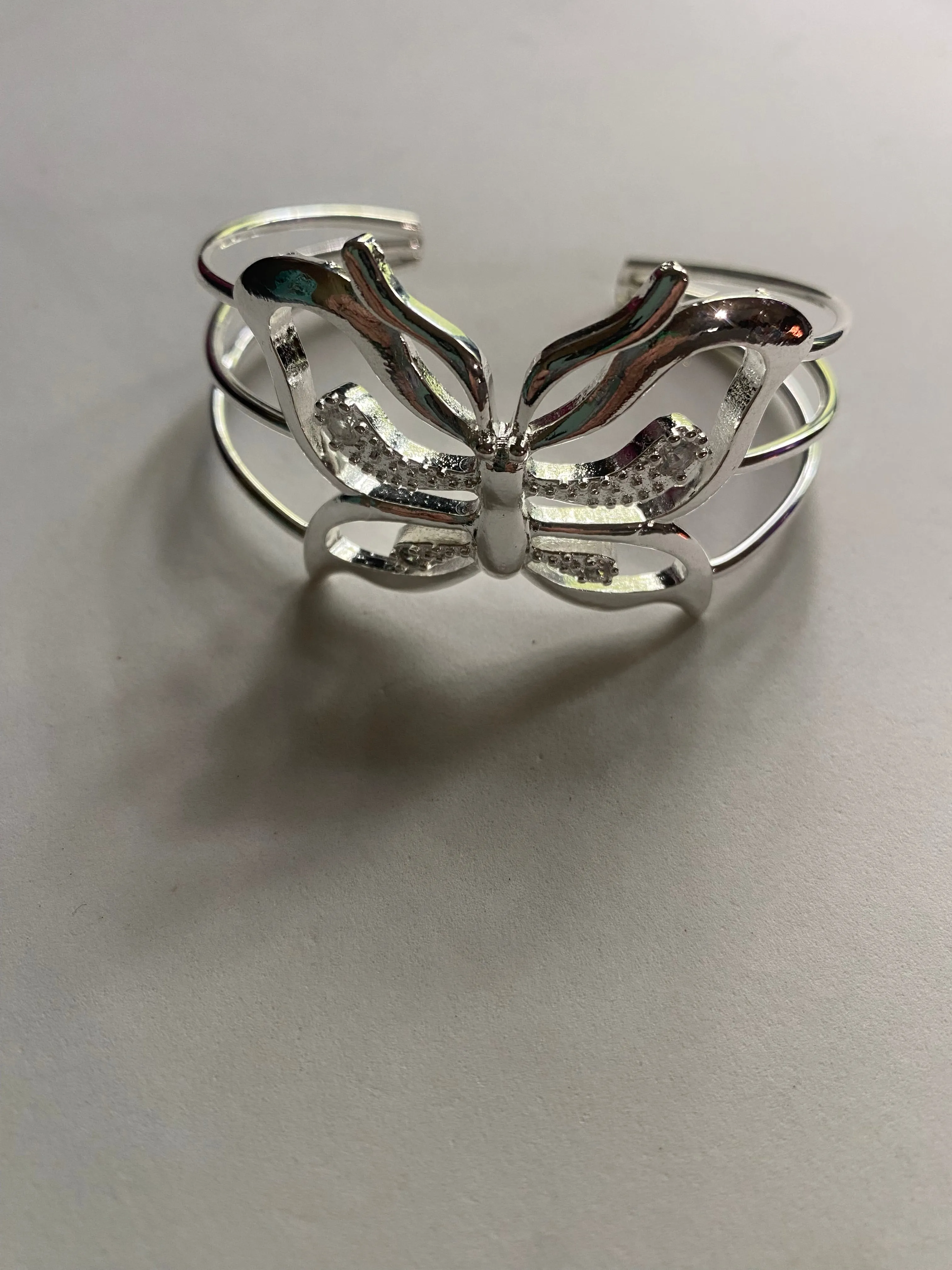 Butterfly cuff bracelet