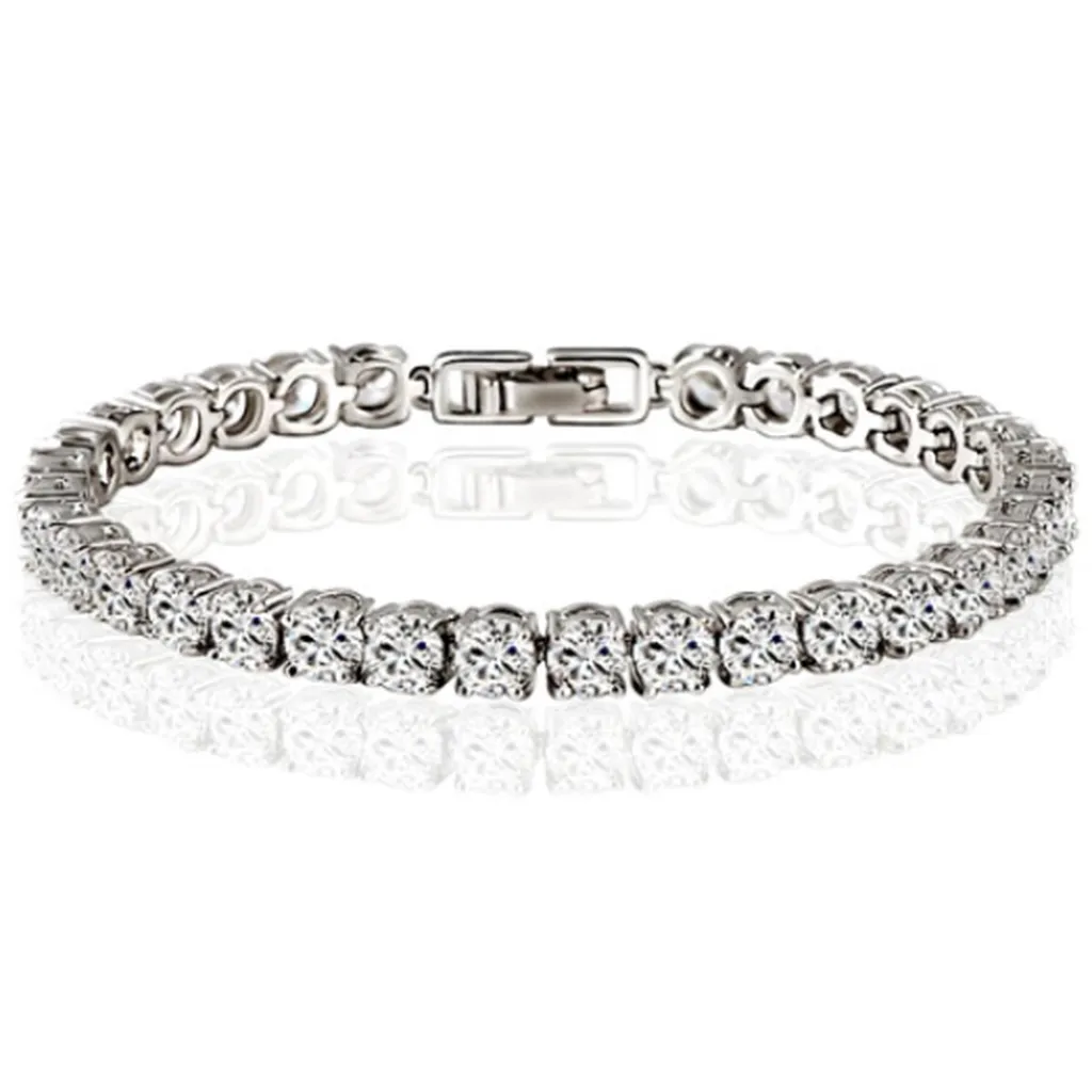 Diamond Eternity Tennis Bracelet (Ships From USA)