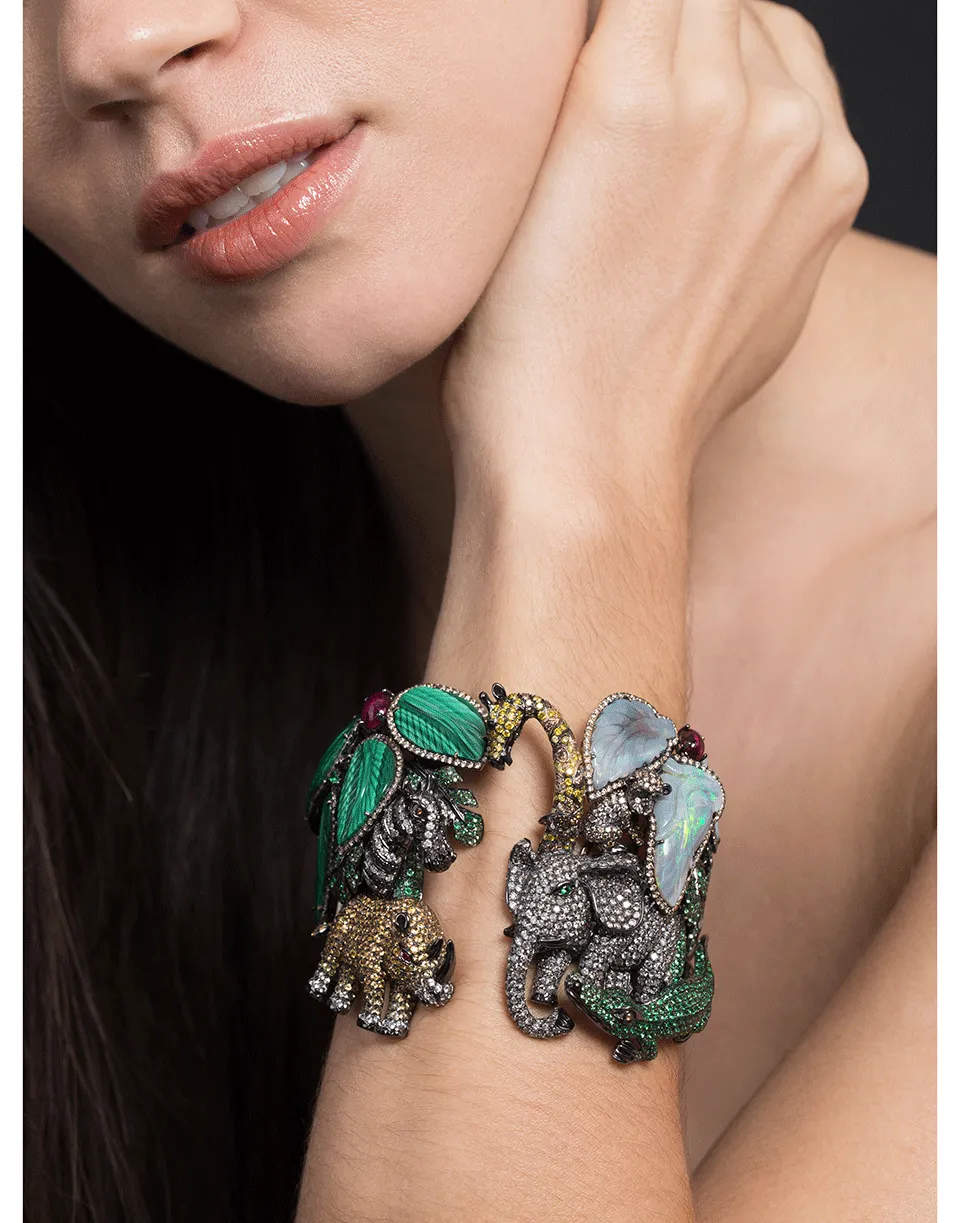 Diamond Jungle Animal Cuff