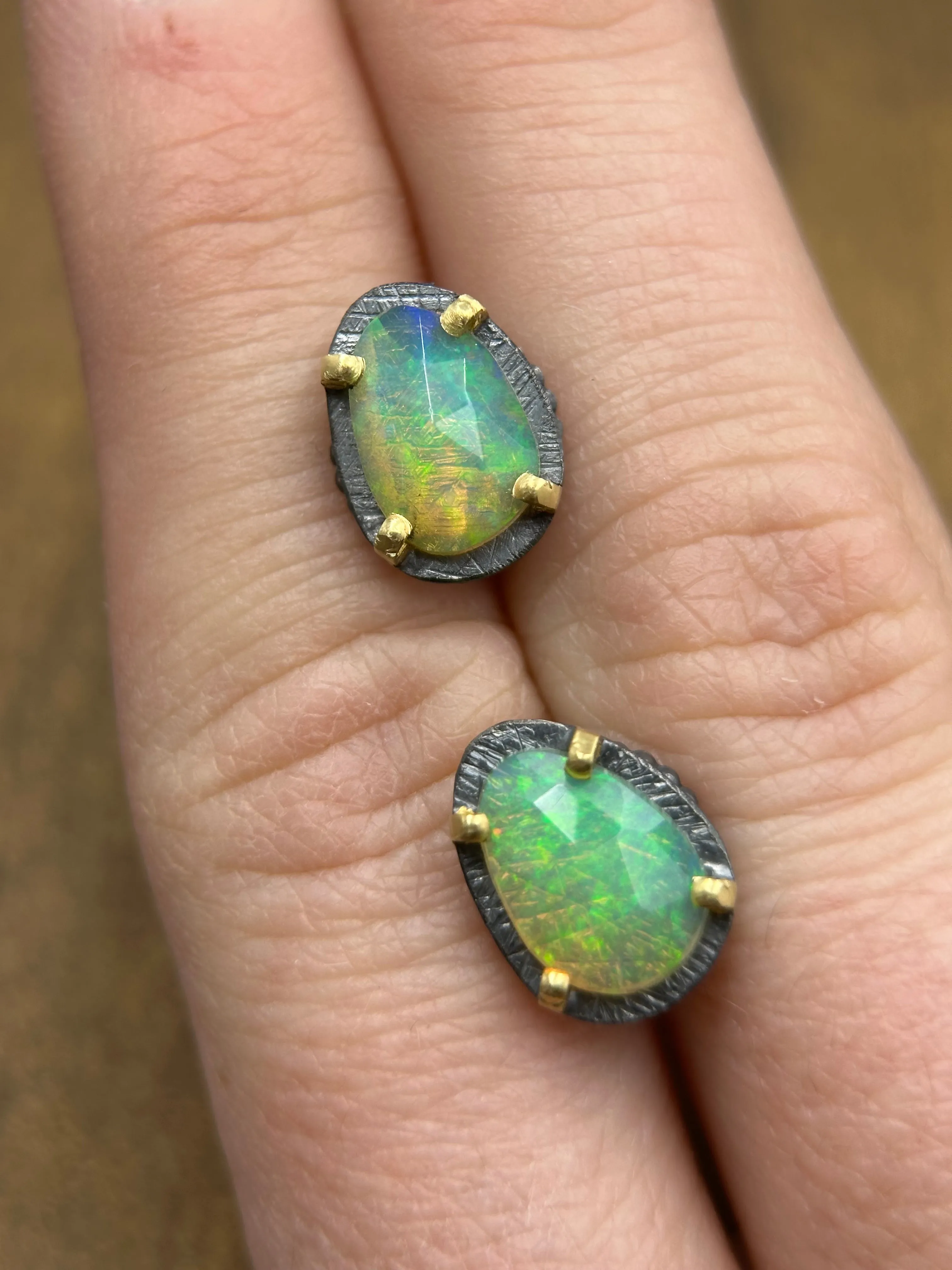 Ethiopian Opal Earrings