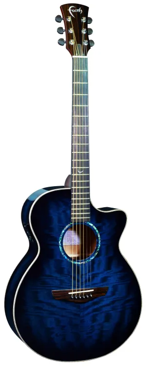 Faith Venus Electro/Cut Blue Moon Guitar - FVBLM