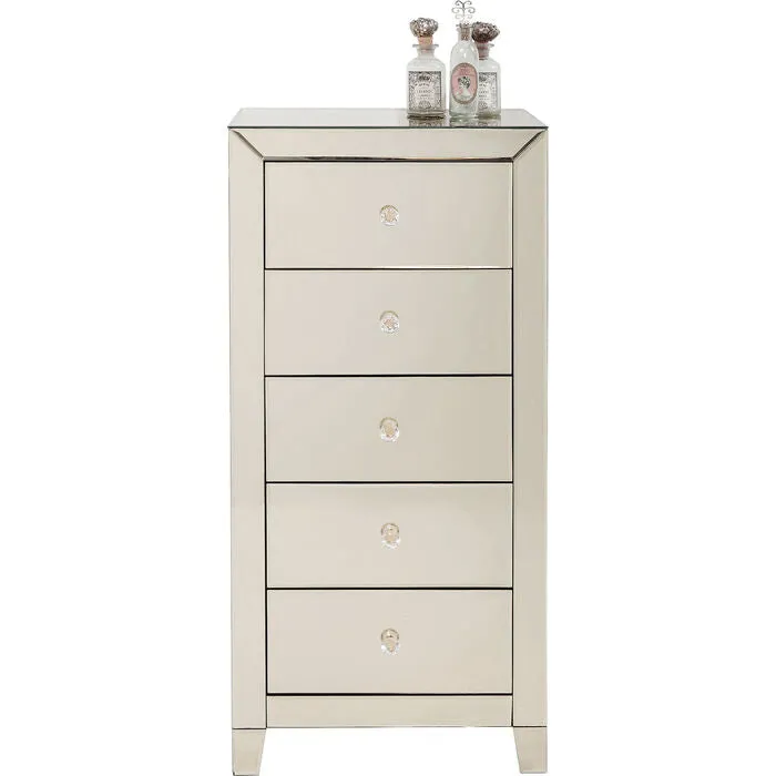 High Dresser Luxury Pearl 5 Drawers