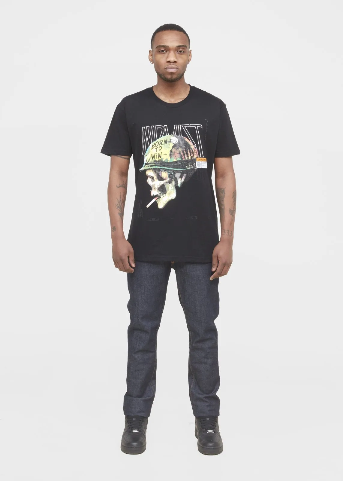 INDVLST: FULL METAL SS TEE [BLACK]