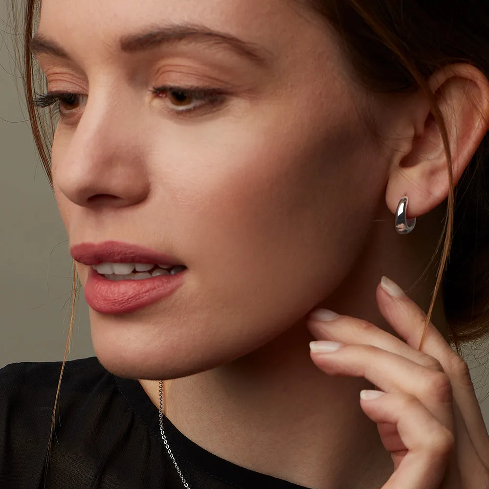 Kit Heath Bevel Cirque Huggie Hoop Earrings