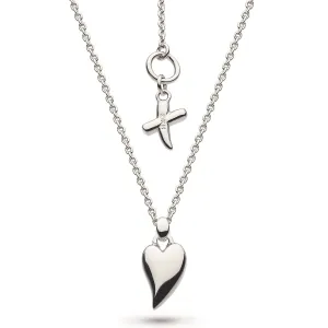 Kit Heath Silver Desire Kiss Mini Hearts Necklace