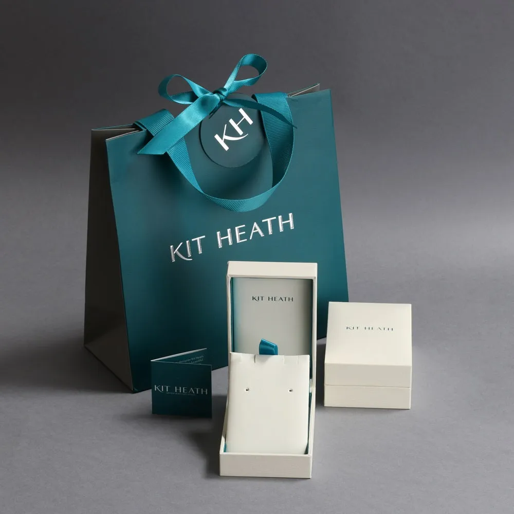 Kit Heath Silver Desire Kiss Mini Hearts Necklace