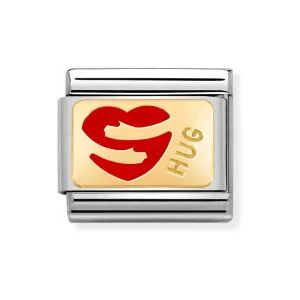 NOMINATION Classic Gold Hug Heart Charm