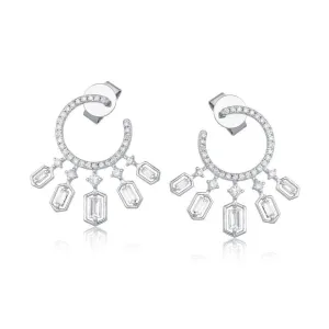 Opal Diamond Drops Earrings