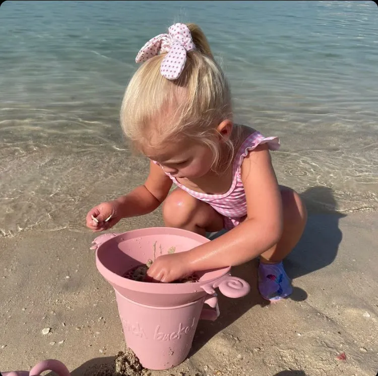 Scrunch Panner (Beach Sieve) - Dusty Rose