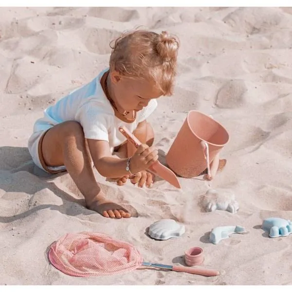 Scrunch Sand Moulds - Pale Lavender (Frog Set)