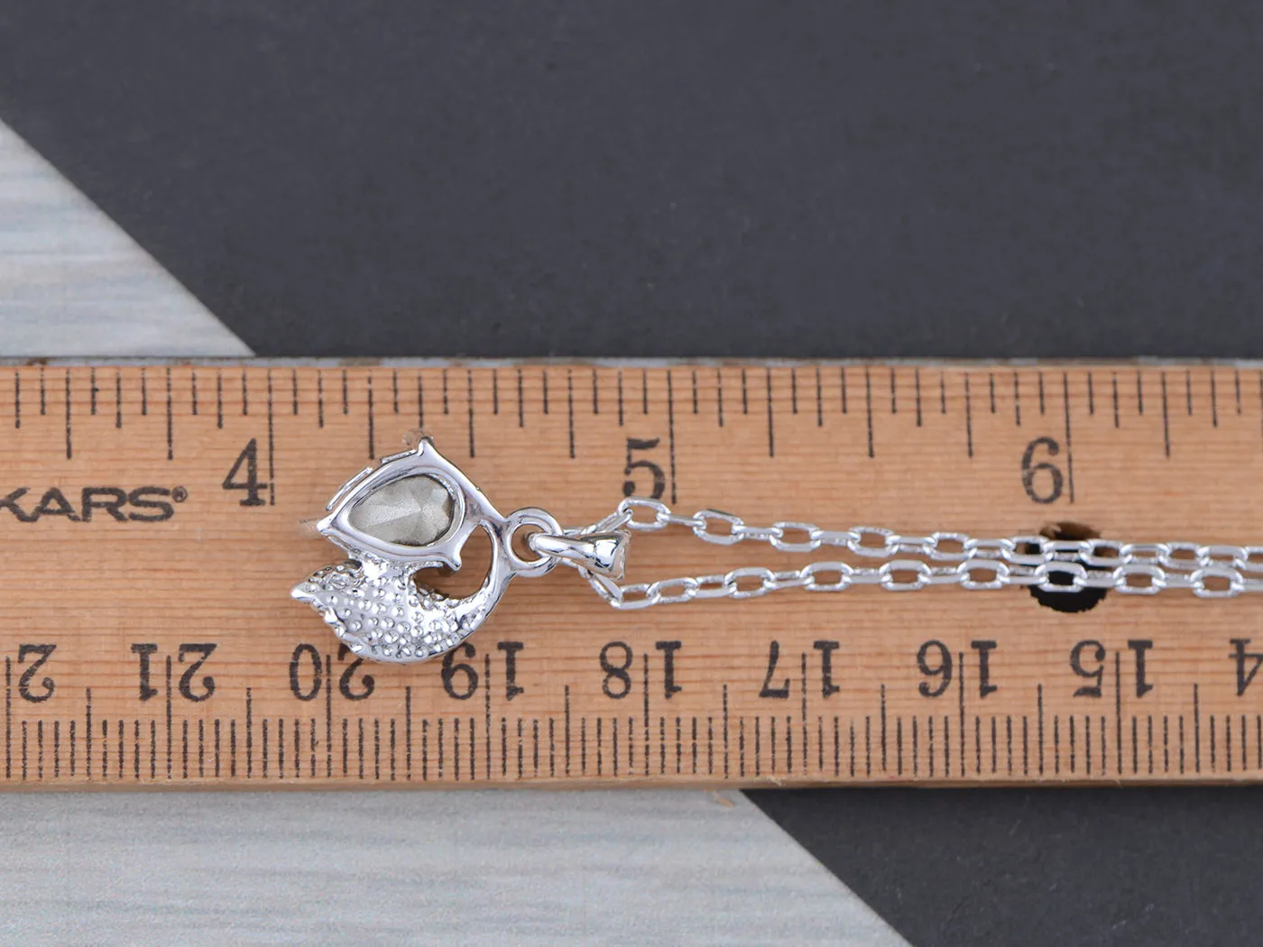 Swarovski Crystal Elements Aquamarine Bow Necklace